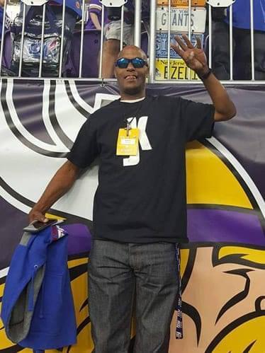 Bobby Johnson at the Vikings game