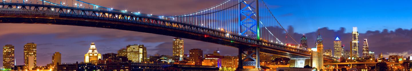 The Benjamin Franklin Bridge in Philadelphia